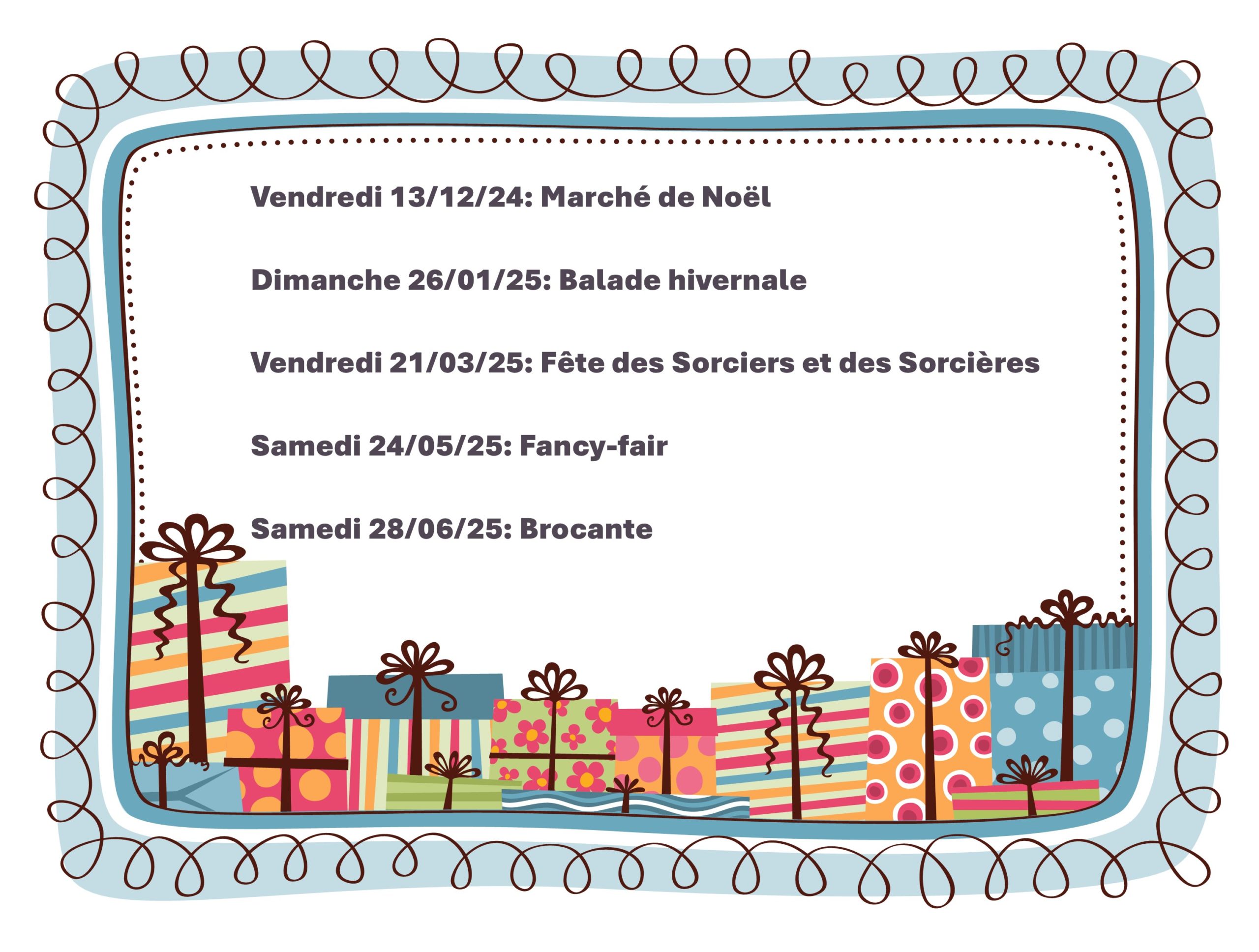 Prochaines festivités: